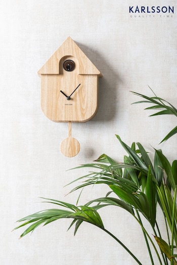 Karlsson Natural Modern Cuckoo Wall Clock (Q84716) | £83