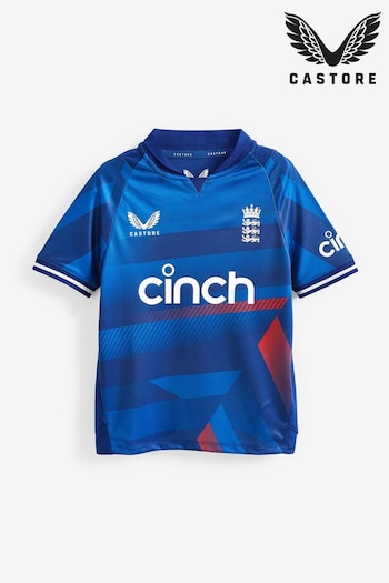 Castore Blue England World Cup Kids Cricket Shirt (Q84728) | £55