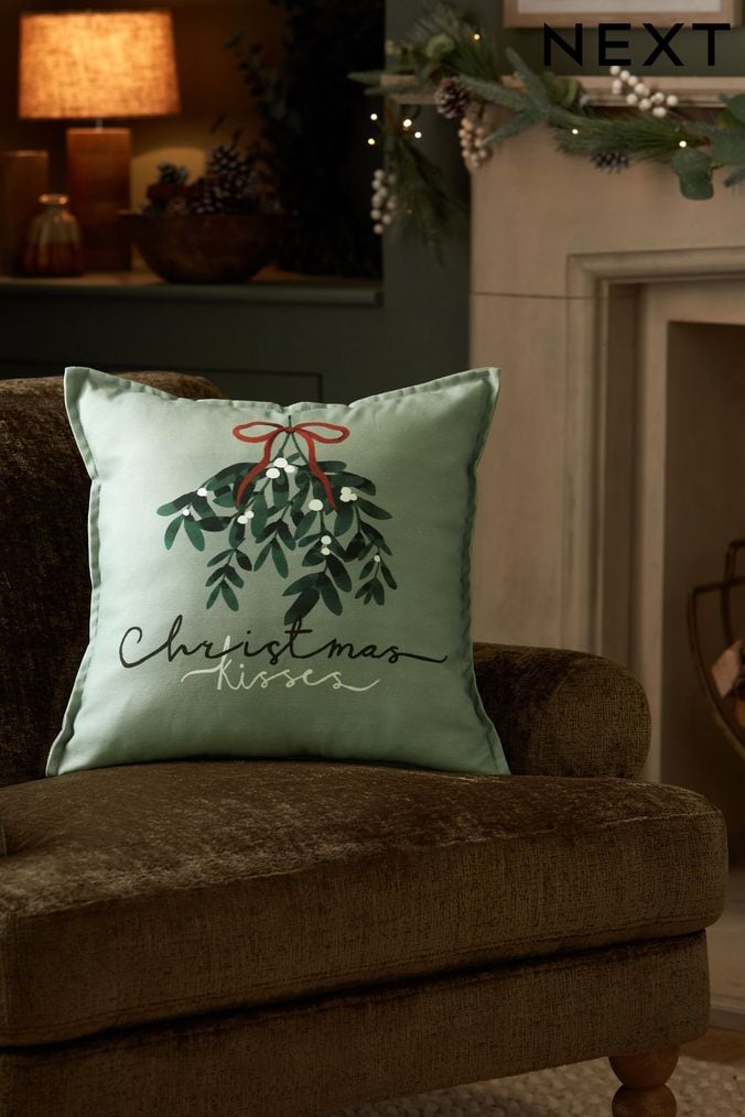 Green christmas cushions 2025
