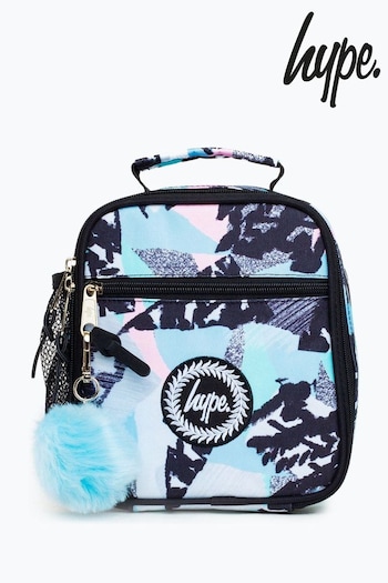 Hype. Abstract Pastel Print Black/Pink Lunch Bag (Q84807) | £18