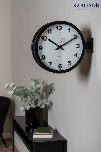 Karlsson White Classic Double Sided Wall Clock (Q84909) | £183