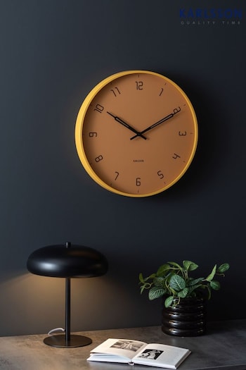 Karlsson Yellow Stark Wall Clock (Q84911) | £69
