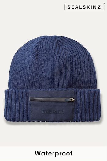 Colby Waterproof Zipped Pocket Knitted Beanie (Q85020) | £40