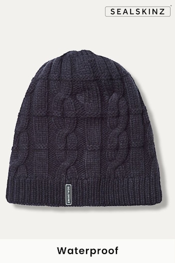 Sealskinz Blakeney Waterproof Cold Weather Cable Knit Beanie (Q85041) | £30