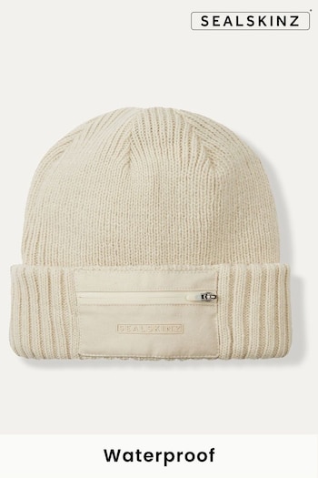 Colby Waterproof Zipped Pocket Knitted Beanie (Q85045) | £40