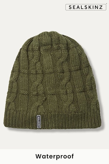 Sealskinz Blakeney Waterproof Cold Weather Cable Knit Beanie (Q85052) | £30