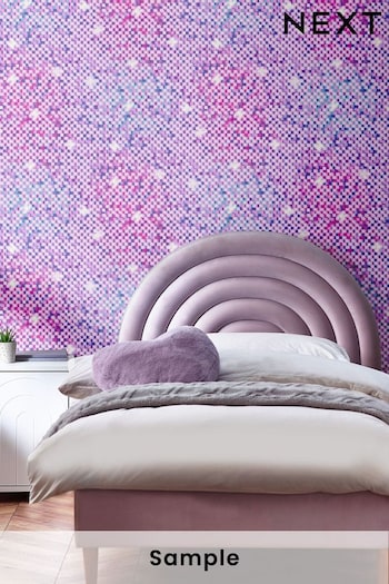 Purple Glitches Wallpaper Sample Wallpaper (Q85092) | £1