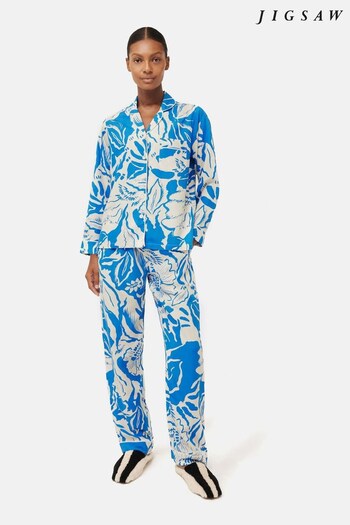 Jigsaw Blue Strokes Floral Pyjamas (Q85141) | £68