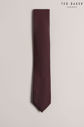Ted Baker Red Phillo Textured Silk Tie (Q85222) | £45