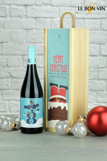 LeBonVin Malbec Red Wine Christmas Wooden Gift Box (Q85250) | £31