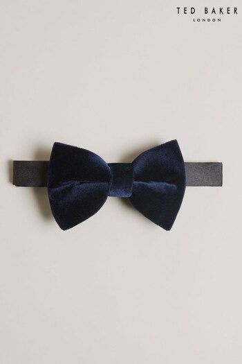 Ted Baker Blue Niico Velvet Bow Tie (Q85251) | £45