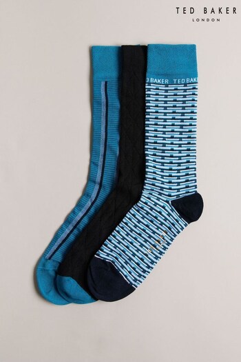 Ted Baker Blue Focus Multi Socks (Q85259) | £25