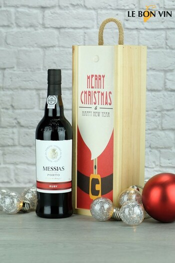 LeBonVin Messias Ruby Port In Christmas Wooden Gift Box (Q85295) | £36