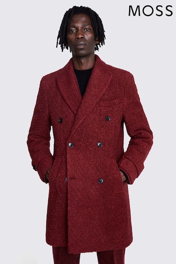 MOSS Red Bouclé Coat (Q85350) | £229