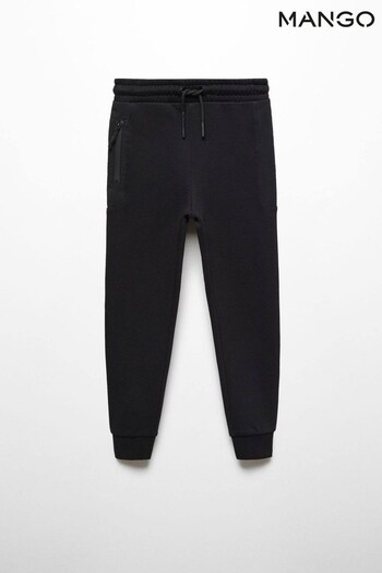 Mango Kids Cotton Jogger-Style Trousers (Q85446) | £20