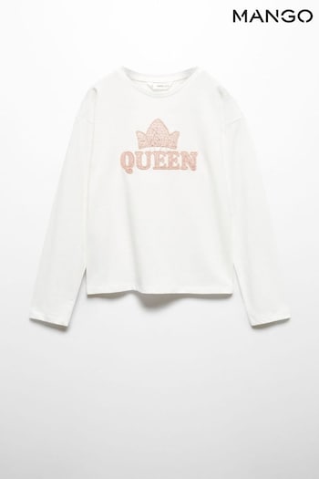 Mango Girls Embroidered Queen Long-Sleeved T-Shirt (Q85451) | £15