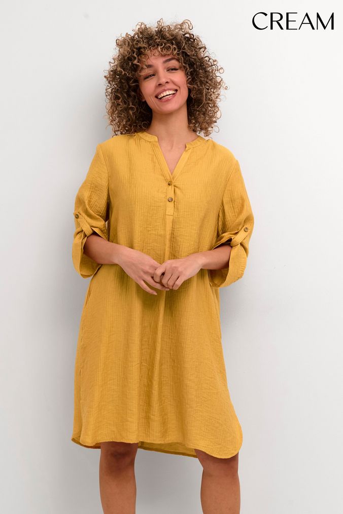 Yellow shift dress uk shop