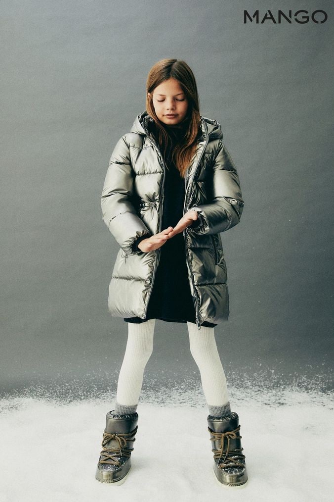 Girls deals silver jacket