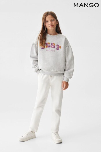 Mango Embroidered Message Sweatshirt (Q85489) | £23