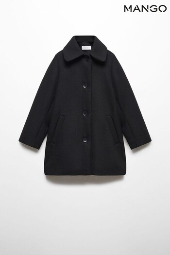 Mango Buttoned Wool Coat (Q85496) | £50