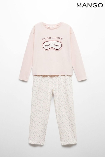Mango Pink Mask Pyjamas (Q85513) | £23