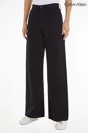 Calvin Klein Black Infinite Wide Calvin Trousers (Q85546) | £160