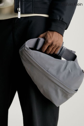 Calvin Klein Grey Faded Sling Bag (Q85564) | £85