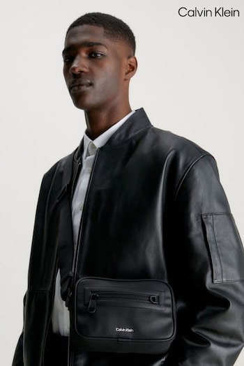 Calvin Klein Elevated Black Camera Bark Bag (Q85584) | £85
