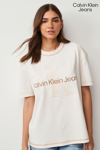 Calvin Klein Jeans Stretch Hero Monologo T-shirt (Q85634) | £55