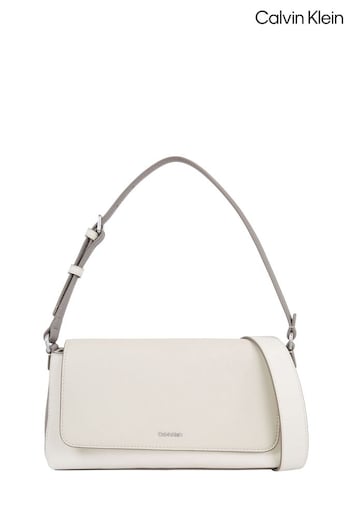 Calvin Round Klein Must White Shoulder Bag (Q85642) | £120