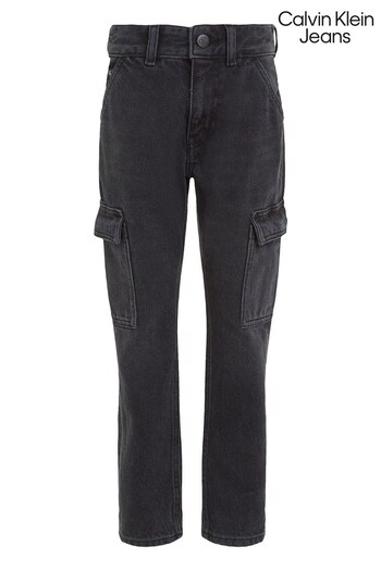 Calvin Klein Black Cargo Tactel Jeans (Q85670) | £60