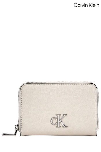 Calvin Sport Klein Minimal Monogram White Wallet (Q85673) | £65