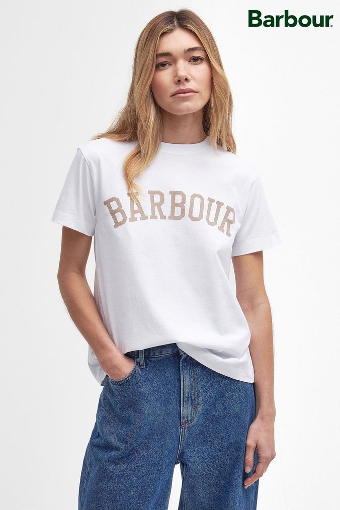 Buy Women s Barbour Short Sleeve Tops Online Next UK