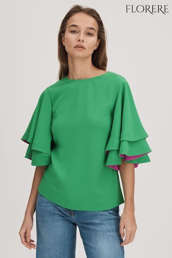 Florere Layered Sleeve Blouse (Q85833) | £98