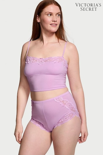 Victoria's Secret Violet Sugar Purple Straight Neck Modal Cami Set (Q85842) | £45