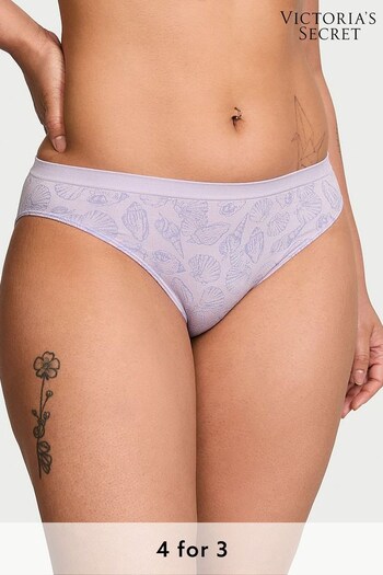 Victoria's Secret Perfume Purple Seashells Seamless Bikini Knickers (Q85878) | £9