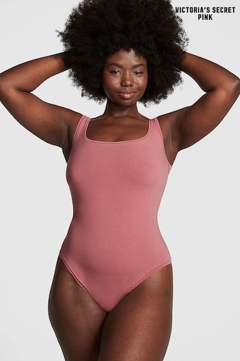 Victoria's Secret PINK Pink Berry Cotton Bodysuit (Q85899) | £20