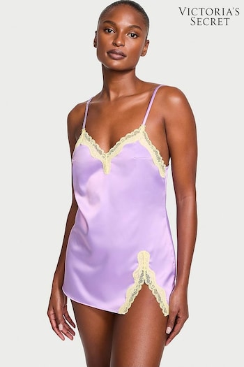 Victoria's Secret Unicorn Purple Satin Slip Dress (Q85906) | £45
