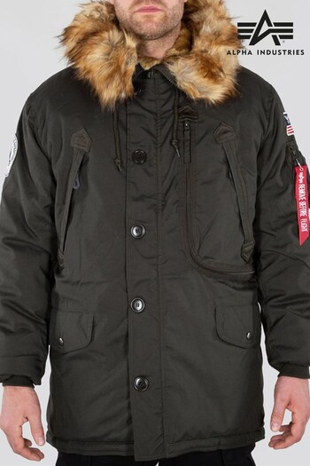 Alpha Industries Black Polar Jacket (Q85933) | £345