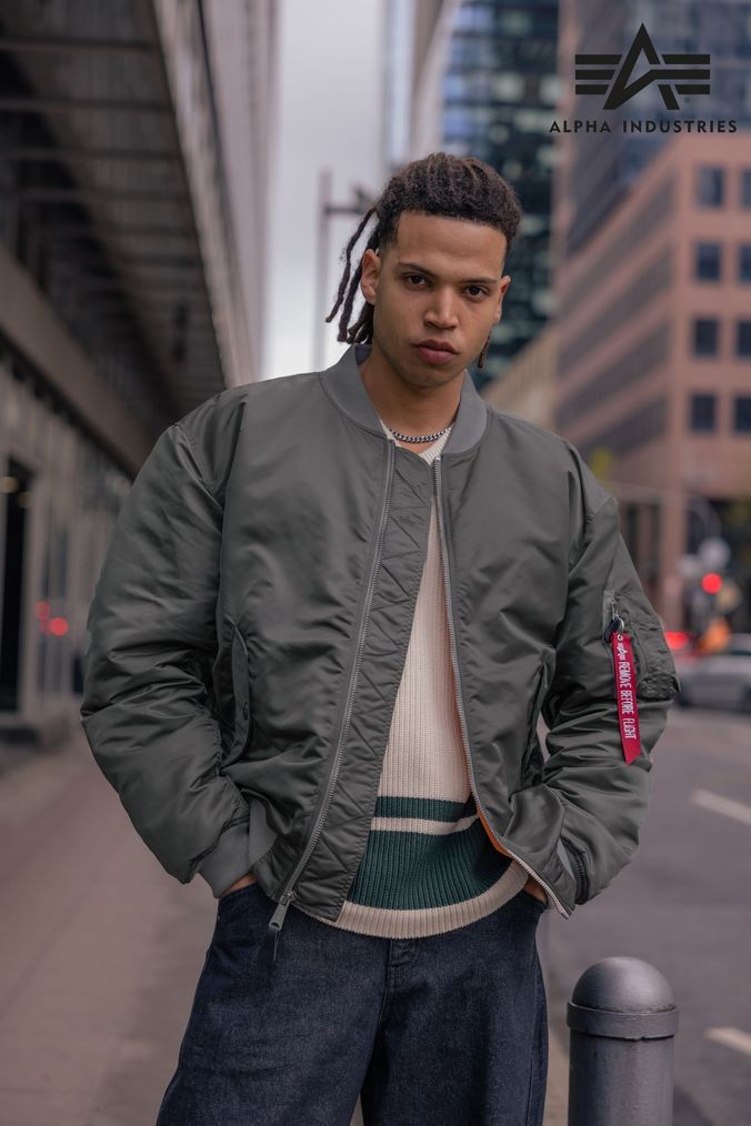 Mens Grey Bomber Jackets Cotton Mix Bomber Jackets Next Official Site