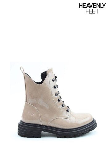 Heavenly Feet Ladies Cream Vegan Friendly Mid Boots (Q85981) | £65