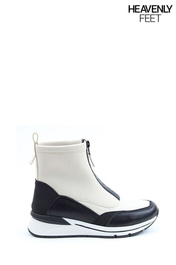 Heavenly Feet Ladies Vegan Friendly Mid Black Boots (Q85987) | £65
