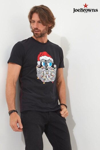 Joe Browns Black Feeling Festive T-Shirt (Q86041) | £27