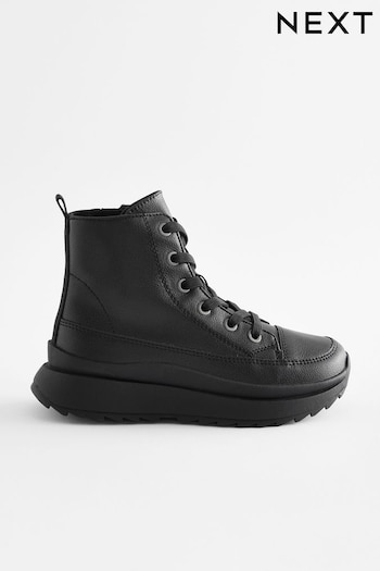 Black School Extra Chunky Lace-Up Trainers (Q86065) | £28 - £35