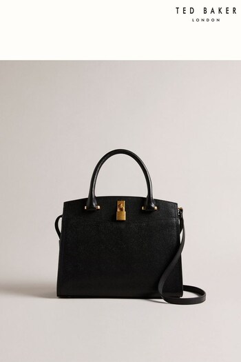 Ted Baker Medium Myfair Padlock Black Bag (Q86165) | £200