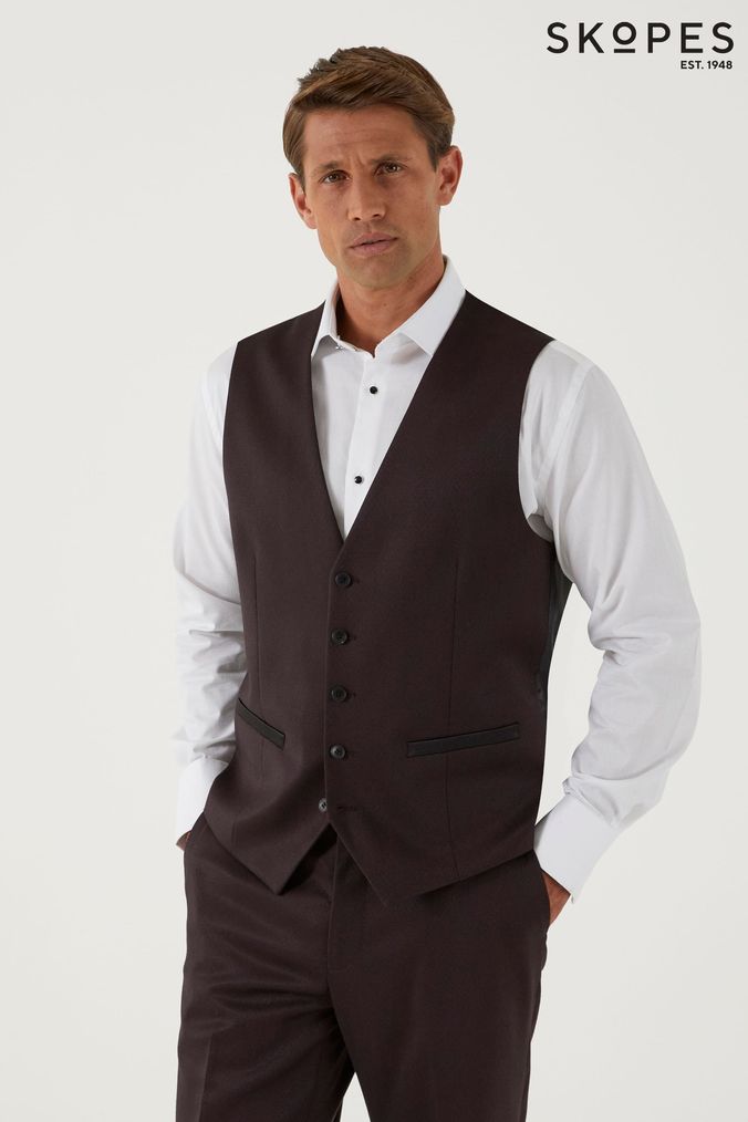 Burgundy on sale waistcoat next