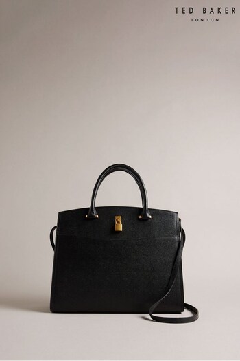 Ted Baker Large Richmon Padlock Black Bag (Q86186) | £235