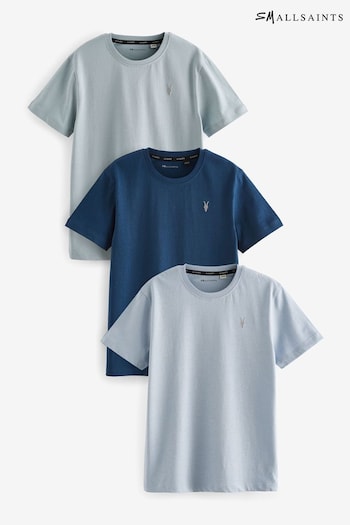 smALLSAINTS Blue Boys Brace Crew 3 Pack T-Shirts (Q86215) | £28 - £32