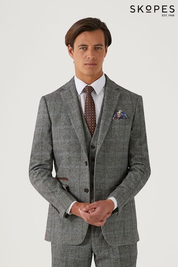 Skopes Rowan Grey Tailored Fit Suit Jacket (Q86218) | £135