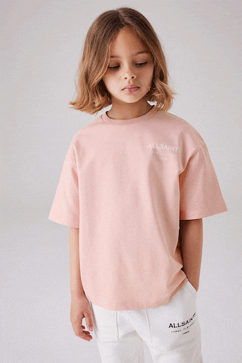 smALLSAINTS Light Pink Girls Underground Oversized Crew T-Shirt (Q86244) | £22 - £26